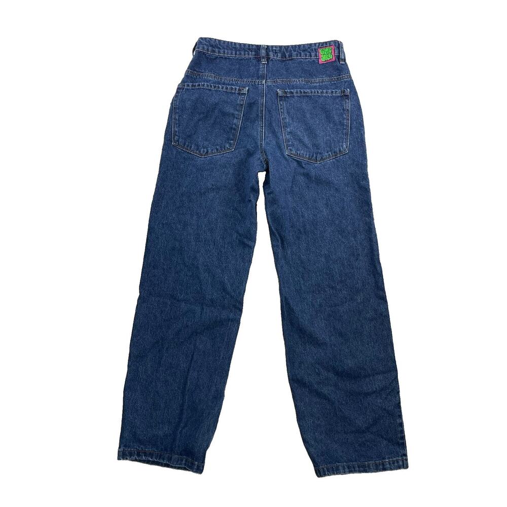 Gmpyre Jeans Women 4 Blue Straight Baggy Style Cotton Dark Wash 30 Inseam 66-14